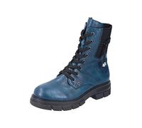 Rieker Z9124, Stivali Stringati Donna, Blu, 38 EU
