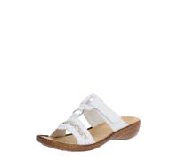 Rieker Frühjahr/Sommer 60888, Ciabatte Donna, Bianco (Weiss 80), 40 EU