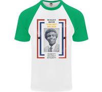 Rieletti Il Sindaco Goldie Wilson Maglietta Baseball S/S Da Uomo Film Anni '80