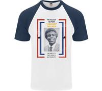 Rieletti Il Sindaco Goldie Wilson Maglietta Baseball S/S Da Uomo Film Anni '80