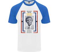 Rieletti Il Sindaco Goldie Wilson Maglietta Baseball S/S Da Uomo Film Anni '80