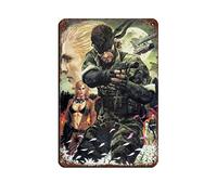 RIELLI Metal Gear Solid 3 Snake Eater Game 2 Retro Poster Metallo Tin Sign Chic Art Retro Iron Painting Bar Persone Cave Cafe Family Garage Poster Decorazione da parete 20 x 30 cm
