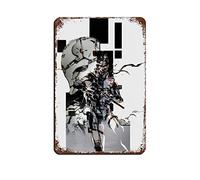 RIELLI Metal Gear Solid Game 2, poster retrò in metallo, stile retrò, decorazione da parete, 20 x 30 cm