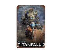 RIELLI Titanfall 2 Game 5 Targa in latta vintage in metallo per pub club, bar, casa, decorazione artistica da parete retrò 20 x 30 cm (20 x 30 cm)
