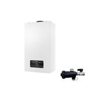 Riello Caldaia a Condensazione Residence HM 25 Kis LowNox 25 kW Metano Completa Di Kit Fumi con Defangatore Omaggio ADATTATORE SDOPPIATO
