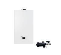 Riello Caldaia a Condensazione RLT 25 Kis 25 kW 20213292 LowNox Metano Completa Di Kit Fumi e Defangatore Omaggio KIT COASSIALE