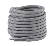 riemot 2 paia di lacci rotondi [Ø 4 mm] resistenti agli strappi, scarpe di ricambio per uomini, Demen, bambini, scarpe sportive, scarpe da lavoro, scarpe da trekking - grigio, 140 cm, grigio., 140