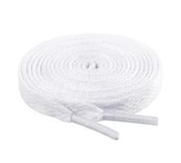 riemot Lacci per Scarpe Piatte 8 mm - Stringhe Resistenti e Colorati per Sneakers, Scarpe Casual e Sportive - Disponibili in Vari Colori e Lunghezze - Accessori Moda Uomo e Donna,Bianco,100 cm