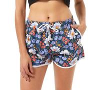 riemot Pantaloncini Costumi da Bagno Donna Asciugatura Rapida Pantaloni Corti Spiaggia Estivi Sportivi Shorts con Tasche Perfetti Pantaloncino Piscina per Mare Corse Palestra , S