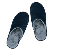 riemot Pantofole da Donna Uomo Interne Casa Morbida Autunno Inverno Memoria Schiuma Pavimento Indoor Outdoor,Blu Navy-42-43EU