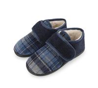 riemot Pantofole da uomo, comode, con suola in memory foam, con gancio regolabile, con adesivo, calde, traspiranti, per interni ed esterni, da uomo 43 EU