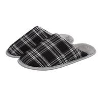 riemot Pantofole invernali calde da donna e uomo, nero/bianco, 38/39 EU