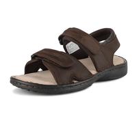 riemot Sandali da Uomo in Vera Pelle per Esterno - Scarpe Estivi Punta Aperta Comodi e Leggere per Trekking, Spiaggia, Escursioni e Tempo Libero - Sandalo Sportivi con Suola Antiscivolo, 46 EU