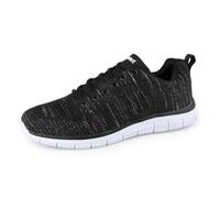 riemot Scarpe da Ginnastica Donna Uomo Comode Scarpes da Tennis Adatte per Camminare, Correre, Fare Fitness e Lavorare Nero 42 EU