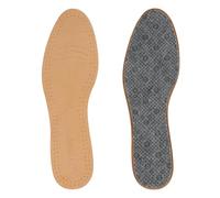 Riemot Solette da uomo in pelle, traspiranti, anti-sudore, marrone, 44