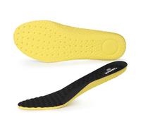 riemot Solette in Lattice Naturale Uomo e Donna, Inserti per Scarpe con Supporto dell'Arco, Mesh Traspirante, Ammortizzazione Morbida, Punti Massaggianti per Sneakers, Lavoro e Camminata, Nero, 45 EU
