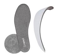 riemot Solette Memory Foam Uomo Donna, Solette Comfort in Tessuto di Spugna Morbido e Assorbente, Soletta di Ricambio per Sneakers, Scarpe da Ginnastica, Sportive e Quotidiane, Grigio, 37 EU