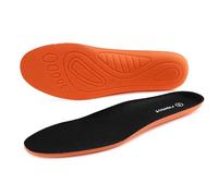 riemot Solette Scarpe Uomo Donna,Solette Sportive per Assorbimento Degli Urti e Ammortizzazione,Solette Memory Foam Supporto Arco Suole Scarpe,Inserti per Scarpe Traspirante di Ricambio,Nero,44 EU
