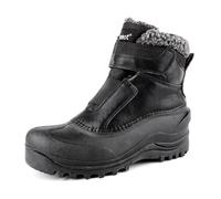 riemot Stivali Uomo Donna Invernali Scarpe Neve Stivaletti Foder Antiscivolo Caldo Eleganti Imbottiti Trekking Boots Nero Uomo EU 46