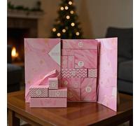 Riempi Il Tuo Calendario de-ll'avvento - Calendario de-ll'avvento Vuoto Da 24 Giorni Da Riempire Da so-lo, Rosa, Scatole Cale-ndario Con Conto Alla Rovescia Riempibili Per Bambini E Adulti