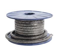 riempimento di filo di grafite espanso, Guarnizione di compressione flessibile in grafite intrecciata 5 metri Albero valvola pompa 16x16-20x20mm(20x20mm)