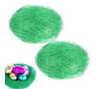 Riempimento di Rafia per Cesto Regalo Uova di Pasqua Colorate Ornamenti Pasquali - Confezione Completa con Mini Uova Decorative e Nido di Rondine, ideale per Abbellire la Tua Dimora durante
