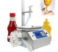 Riempiratore con Peso Automatico,Macchina per Riempire la Pasta,Velocità 7L/min,Capacità 20ml-10000ml,Display LCD,An-ti-Fuga,per Burro di Cacahuete/Olio Comestibile(Food grade)