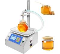 Riempiratore di Liquidi Viscosi, Macchina per Riempire il Miel, Flusso della Pompa 7L/min, Peso Automatico, Corpo in Acciaio Inossidabile, per Colla/Salsa di Pomodoro/Piccola Impr-esa(Thick liquid)