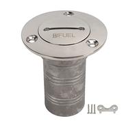 Riempitivo per coperta in acciaio inossidabile 316, riempitivo per barca a angolo retto da 1,5 pollici con chiave, tappo di riempimento per coperta marina con marchio a lettere e c (CARBURANTE)