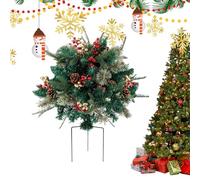 Riempitivo per piante natalizie, per esterni, con albero di Natale artificiale, con asta a tre zampe, per Natale