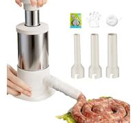 Riempitivo per salsicce, utensili da cucina con 4 tubi di riempimento, per la casa - per salsicce, grigliate, feste, carcuterie, ristorante