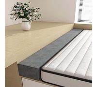 Riempitivo per spazi vuoti del letto, Riempitore for cuscini con zeppa for letto di dimensioni multiple grigie for letti singoli King Queen matrimoniali(48x5x3"/122x13x8cm)