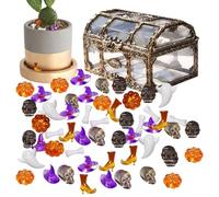 Riempitivo Per Vasi Di Halloween - 120-Pieces Riempitore Di Vaso Di Halloween | Puntelli Per Feste Di Halloween In Acrilico | Piccoli Cappelli Da A Forma Di Zucca Fantasma In Acrilico, Riempiti