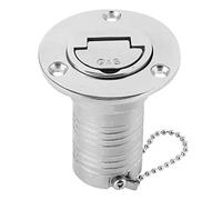 Riempitore di carburante marino per ponte con coperchio senza chiave, bocchetta di riempimento del carburante per imbarcazioni, riempimento in acciaio inox 316 per ponte di yacht e (A（38mm))