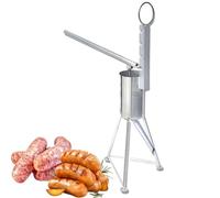 Riempitore manuale della salsiccia dell'acciaio inossidabile | Riempitrice manuale per salsicce in acciaio inox per cucina fai da te e ristoranti, soluzione di riempimento di carne senza