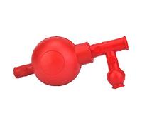 Riempitore per Pipette Quantitativo a Pressione con Bulbo di Aspirazione in Gomma Laboratorio con 3 Valvole per Laboratorio Chimico Minerale Industriale (rosso)