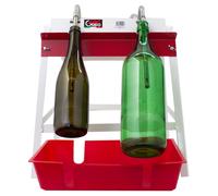 Riempitrice adatta a bottiglie FINO a 2 litri-2 SIFONI INOX ,VASCHETTA SMALTATA-