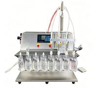 Riempitrice Automatica Di Bottiglie, Riempitrice Liquidi a 4 Teste, Riempimento Quantitativo E Controllo Del Flusso Indipendente,velocità 2,5L/testa,funzione Conteggio Della Quantità Riempimento