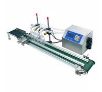 Riempitrice Automatica for liquidi a 4 Teste 150 W, riempitrice for Bottiglie da 5-500 ml con Nastro trasportatore e Pompa a Membrana for succhi, Vino, Olio