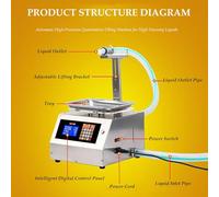 Riempitrice automatica for liquidi viscosi CNC, riempitrice for liquidi a grande portata, riempitrice quantitativa for colle di olio commestibile con salsa di sesamo e miele(S)
