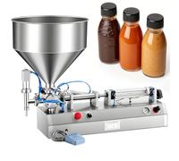 Riempitrice automatica per pasta liquida, tramoggia grande da 40 litri, velocità regolabile, riempimento manuale/automatico, 30-300 ml per paste e liquidi