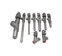 Riempitrice con valvola di riempimento ugello scarico pneumatico antigoccia asta prolunga DN25 in acciaio inossidabile(Dn40 50mm L150mm)