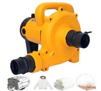 Riempitrice elettrica con collettore di polveri, soffiare/succhiare macchina a doppio scopo con interruttore di controllo a pedale, regolazione a 6 marce e 20.000 giri/min, per ristrutturare piumini e