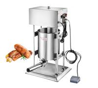 Riempitrice elettrica per salsicce, a pedale, in acciaio inossidabile