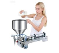Riempitrice Macchina Automatica per il Riempimento di Paste e Liquidi 30-300ml, Attrezzatura Industriale per l'Erogazione a Testa Singola di Bevande Acqua Salsa Piccante Latte