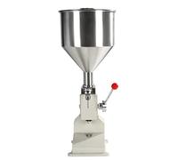 Riempitrice manuale di liquido in acciaio inox Liquido/Pasta Riempitrici Corsa di riempimento: 5-50 ml Volume imbuto: 10 L