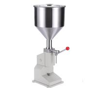 Riempitrice manuale per liquidi, riempitrice per bottiglie in acciaio inossidabile da 5-50 ml, per pasta e liquidi, acqua, crema cosmetica, shampoo, lucidalabbra 5-50ml