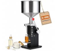 Riempitrice manuale per pasta liquida, riempitrice per bottiglie | Riempitore di bottiglie regolabile per bottiglie da 16-23 cm, per latte, acqua, succhi, shampoo, miele(10-100ML)