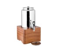 Riempitrice per bottiglie con rubinetto, Dispenser for bevande 2 pezzi con rubinetto e supporto, 6 litri, for limonata(Stainless Steel,Stainless steel)