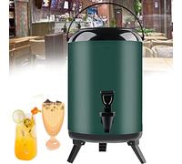 Riempitrice per bottiglie con rubinetto, Dispenser isolato for caffè, tè, latte, acqua, in acciaio inossidabile, 6 l/8 l, multicolore(C,6L)